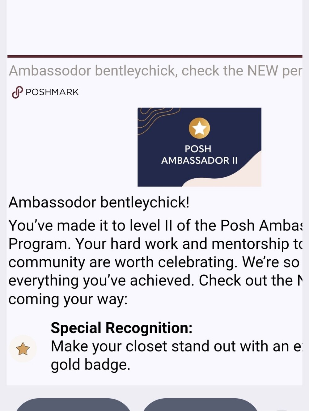 Poshmark Seller Performance Screenshot - Black & White